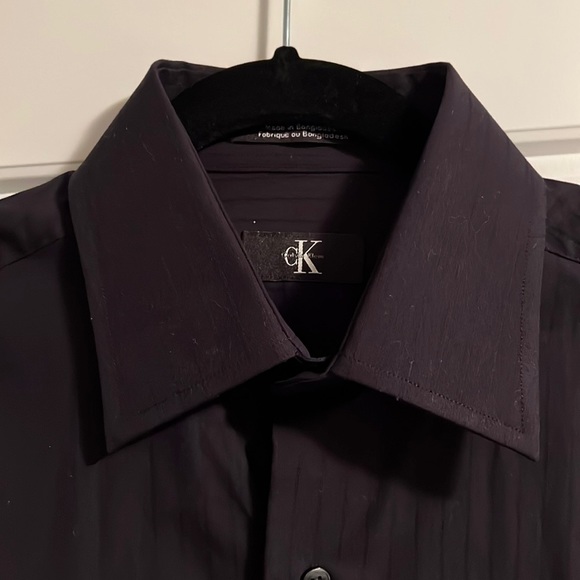 Calvin Klein Dark Purple Dress Shirt (15.5 & 34/35) - Picture 2 of 5
